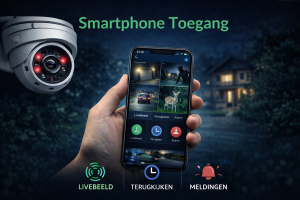 Smartphone toegang camerabewaking Brugge